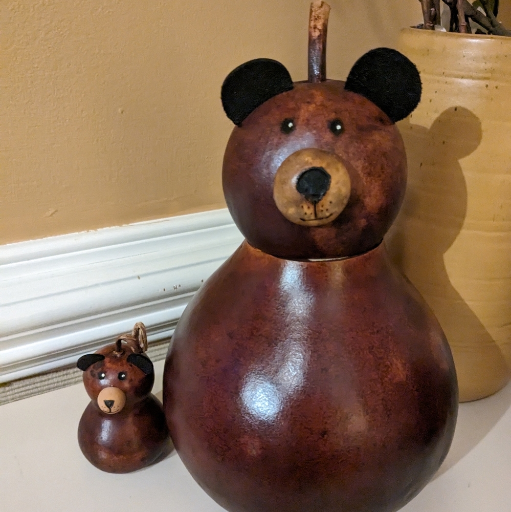 Meadowbrook Papa or Mama Bear Gourds Christmas